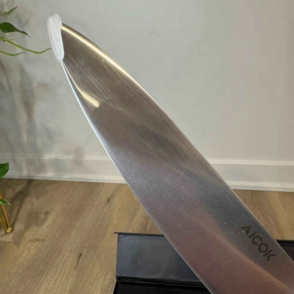 Aicok 8 Inch Chef Knife KF-F8002 Super Steel Professional Kitchen Knife Black